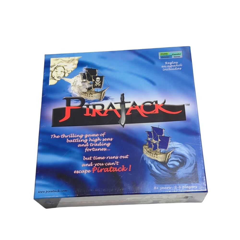 New/Sealed Piratack Pirate Ship Board Game Giddy Goose 'n Gander Games 2005